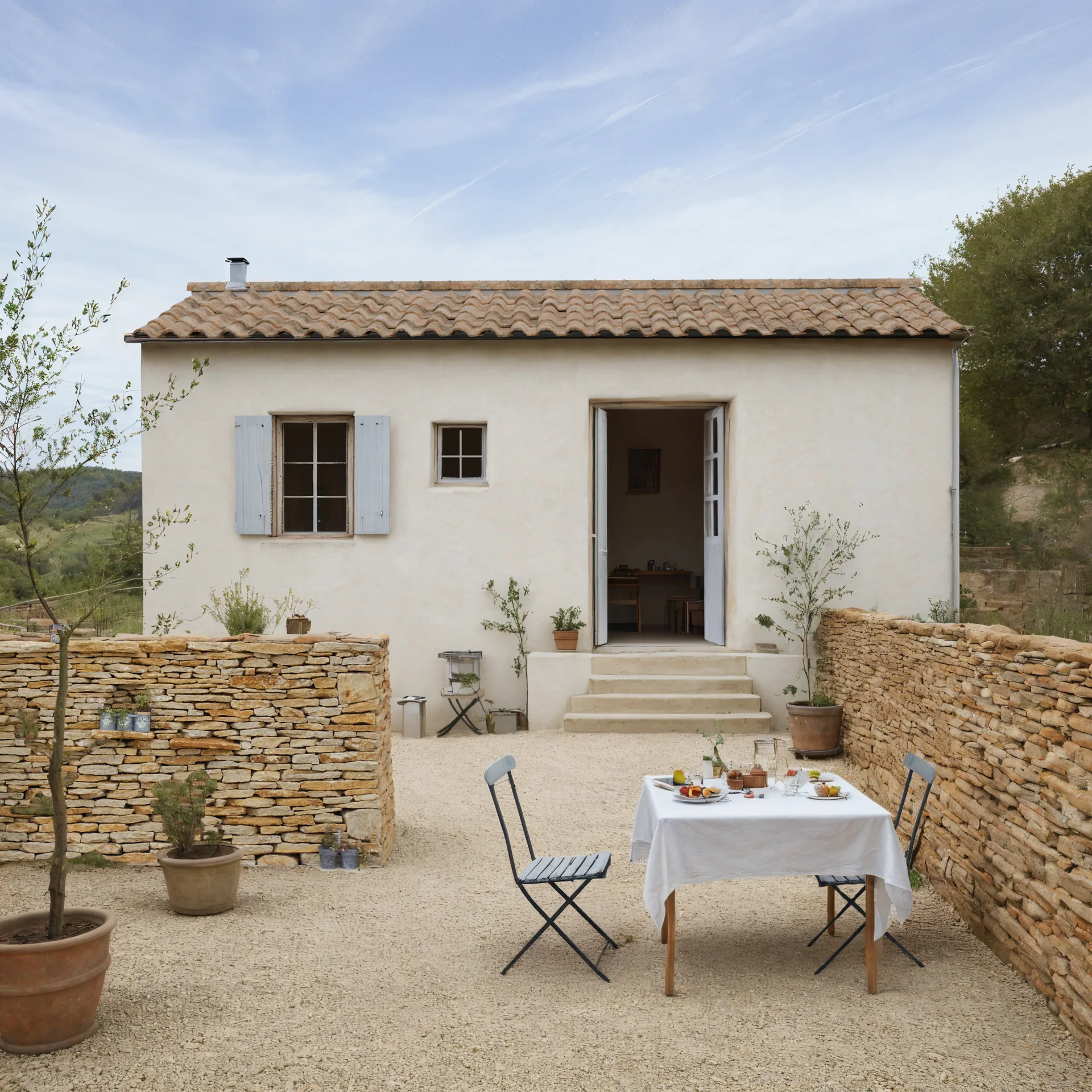 Verger 石積みの庭