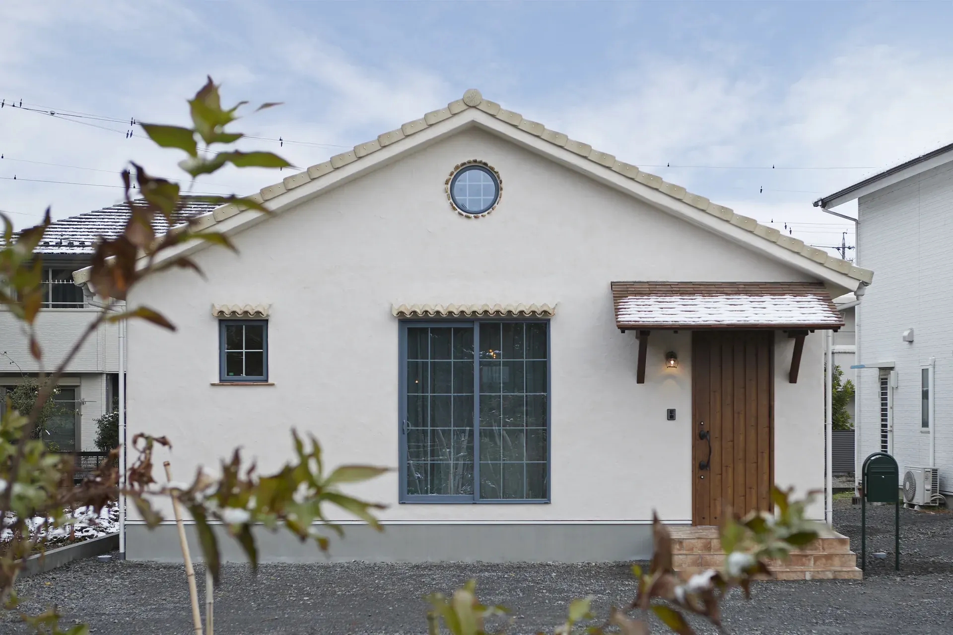 勾配天井の平屋